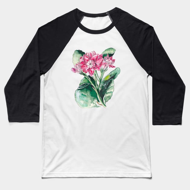 Kalanchoe Baseball T-Shirt by feafox92